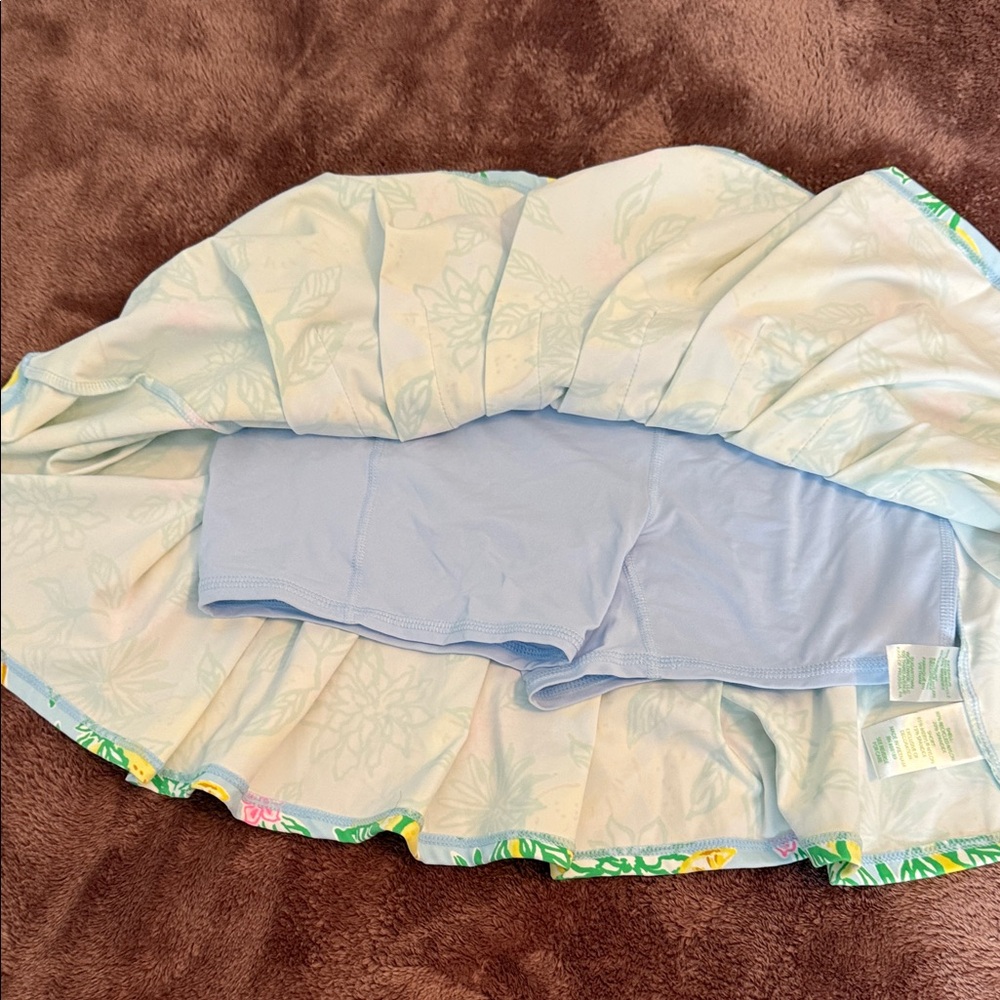 NWT Lilly Pulitzer Lemon Mini Extra Small Floral Athletic Skort - Picture 6 of 8
